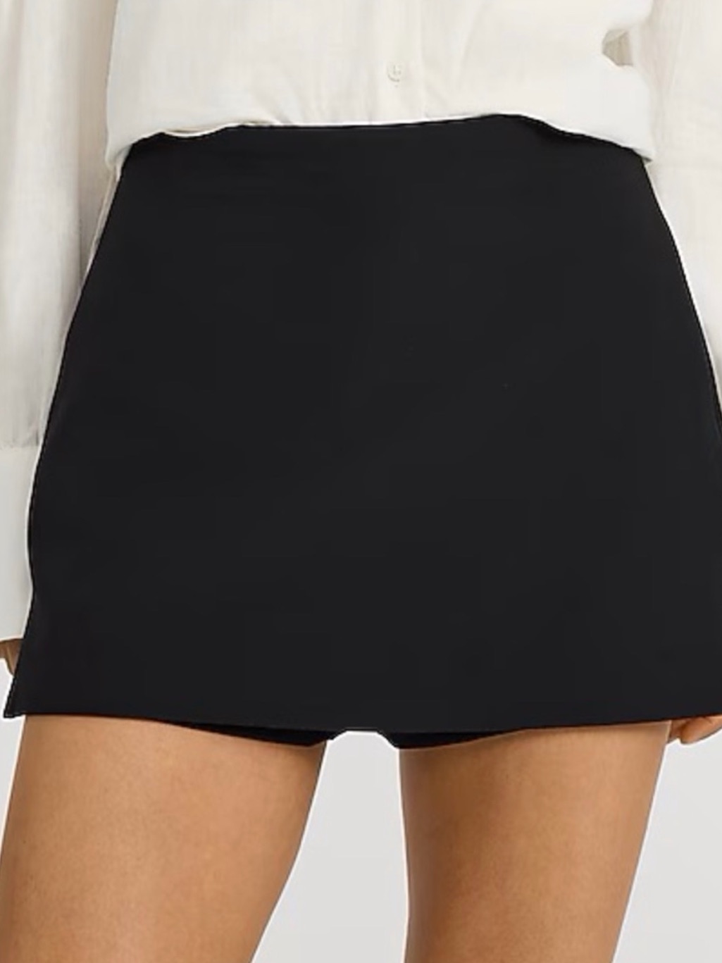 Express Black Mini Skort